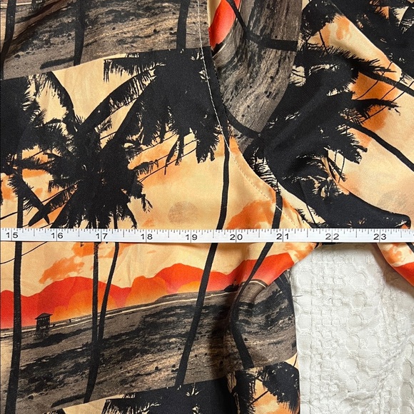 Men's Hawaiian shirt 100% silk by Philip Huang size L - Picture 7 of 12